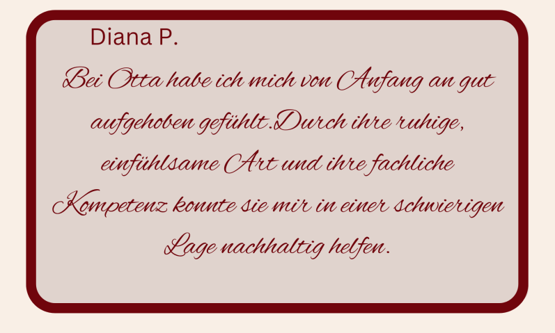 Bewertung psychologische Beratung Diana